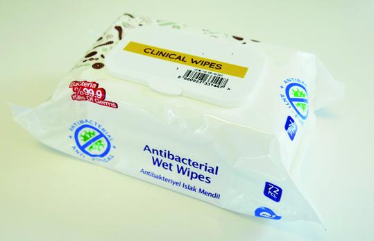 Clinical Sanitising Wipes 3 Pack's of 72