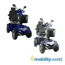 Load image into Gallery viewer, Mobility-World-Ignite-Ultimate-Mobility-Scooter-Blue-Grey-UK