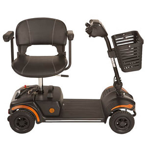 Mobility-World-LTd-UK-Rascal-Velumili-Transportable-Mobility-Scooter-Orange-Sunset-Side-View