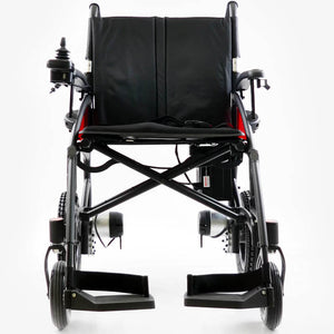 Mobility-World-Ltd-UK-Dash-Eco-Lightweight-Powered-Folding-Wheelchair-With-Dual-Attendant-Control-Front-View