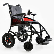 Load image into Gallery viewer, Mobility-World-Ltd-UK-Dash-Eco-Lightweight-Powered-Folding-Wheelchair-With-Dual-Attendant-Control