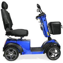 Load image into Gallery viewer, Mobility-World-Ltd-UK-Scooterpac-Ignite-Mini-Mobility-Scooter-Blue-Side-View