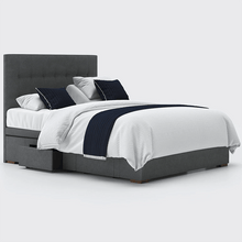 Load image into Gallery viewer, Mobility-World-Ltd-UK-Opera-Motion-Divan-Adjustable-Base-Emerald-Headboard-Antracite-Standard-King-Dual-5ft-150cm-With-Drawer