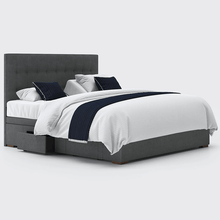 Load image into Gallery viewer, Mobility-World-Ltd-UK-Opera-Motion-Divan-Adjustable-Base-Emerald-Headboard-Antracite-Standard-Super-King-Dual-6ft-180cm-With-Drawer
