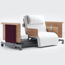 Load image into Gallery viewer, Mobility-World-Opera-RotoBed-105cm-Arms-Free-Rotating-Chair-Bed-UK-Wine-Red