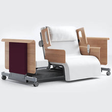 Load image into Gallery viewer, Mobility-World-Opera-RotoBed-105cm-Arms-Head-sides-Free-Rotating-Chair-Bed-UK-Wine-Red