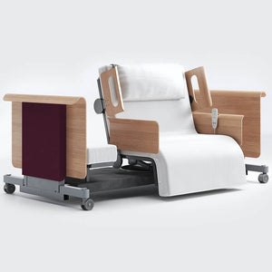 Mobility-World-Opera-RotoBed-105cm-Arms-Head-sides-Free-Rotating-Chair-Bed-UK-Wine-Red