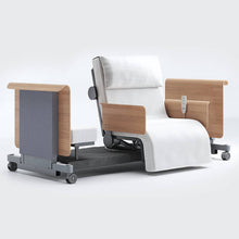 Load image into Gallery viewer, Mobility-World-Opera-RotoBed-90cm-Arms-Free-Rotating-Chair-Bed-UK-Stone-Grey