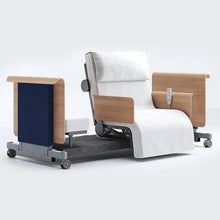 Load image into Gallery viewer, Mobility-World-Opera-RotoBed-90cm-Arms-Free-Rotating-Chair-Bed-UK-dark-petrol
