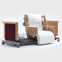 Load image into Gallery viewer, Mobility-World-Opera-RotoBed-90cm-Arms-Head-Sides-Free-Rotating-Chair-Bed-wine-red