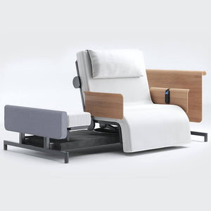Mobility-World-Opera-RotoBed-Home-Rotating-Chair-Bed-105cm-Arms-Wireless-Remote-Handset-UK-Stone-Grey