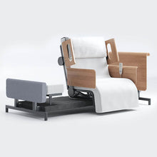 Load image into Gallery viewer, Mobility-World-Opera-RotoBed-Home-Rotating-Chair-Bed-90cm-Arms-Head-Wired-Remote-Handset-UK-Stone