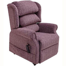 Load image into Gallery viewer, Mobility-World-UK-Ambassador-Cosi-Chair-Waterfall-Dual-Motor-Riser-Recliner-kilburn-Plum