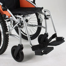 Load image into Gallery viewer, Mobility-World-UK-G-Explorer-Self-Propelled-All-Terrain-Wheelchair-Footrest-STD-Position