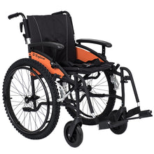 Load image into Gallery viewer, Mobility-World-UK-G-Explorer-Self-Propelled-All-Terrain-Wheelchair-Trail-Black
