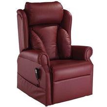 Load image into Gallery viewer, Mobility-World-UK-Jubilee-Dual-Motor-Riser-Recliner-Lateral-Back-Cosi-Chair-ultra-leather-chianti