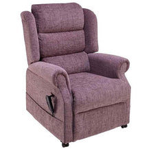 Load image into Gallery viewer, Mobility-World-UK-Jubilee-Dual-Motor-Riser-Recliner-Waterfall-Back-Cosi-Chair-kilburn-plum