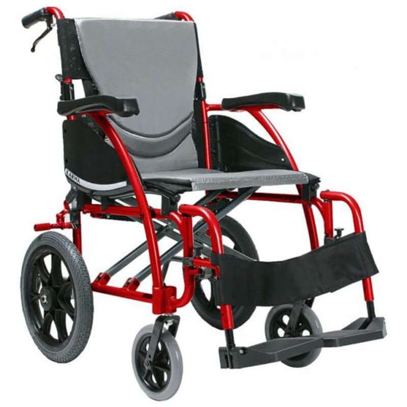 Mobility-World-UK-Karma-Ergo-115-Transit-Wheelchair-Red