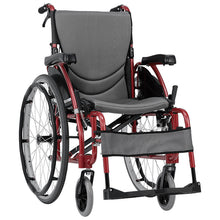 Load image into Gallery viewer, Mobility-World-UK-Karma-Ergo-125-Self-Propelled-Wheelchair-Red