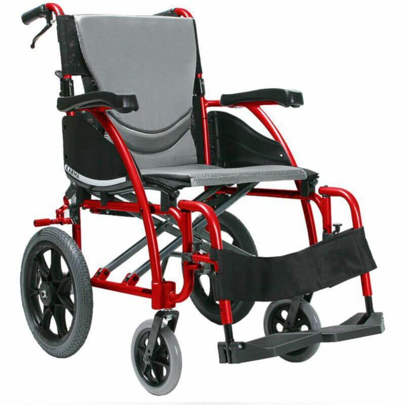 Mobility-World-UK-Karma-Ergo-125-Transit-Wheelchair-Red