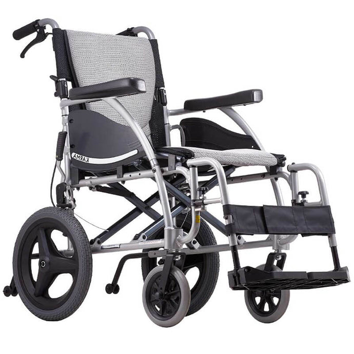 Mobility-World-UK-Karma-Ergo-125-Transit-Wheelchair-Silver