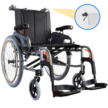 Load image into Gallery viewer, Mobility-World-UK-Karma-Flexx-Heavy-Duty-Self-Propelled-Wheelchair-with-attendant-brake