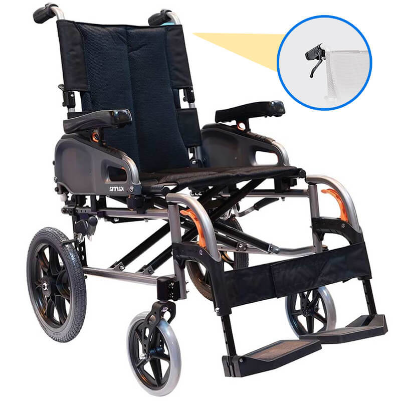 Mobility-World-UK-Karma-Flexx-Heavy-Duty-Transit-Wheelchair-with-attendant-brake