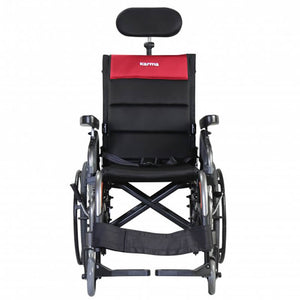 Mobility-World-UK-Karma-VIP2-Self-Propelled-Tilt-in-Space-and-Recliner-Wheelchair-Front-View