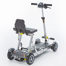 Load image into Gallery viewer, Mobility-World-UK-MLite-Plus-Ultra-Lite-Portable-Travel-Scooter-with-Lithium-Battery-Backview-Grey