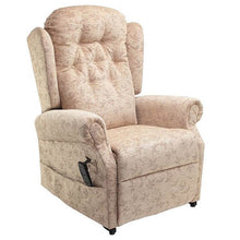 Load image into Gallery viewer, Mobility-World-UK-Medina-Cosi-Chair-Button-Back-Multi-Functional-Dual-Motor-Riser-Recliner-Spray-Oatmeal
