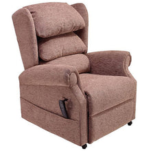 Load image into Gallery viewer, Mobility-World-UK-Medina-Cosi-Chair-Waterfall-Back-Dual-Motor-Riser-Recliner-Cord-Cocoa