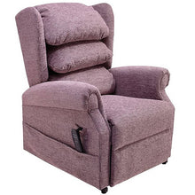 Load image into Gallery viewer, Mobility-World-UK-Medina-Cosi-Chair-Waterfall-Back-Dual-Motor-Riser-Recliner-Cord-Plum