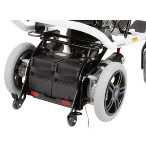 The A200 can be taken apart in just a few steps so that it even fits into the trunk of a Smart car. The entire electronic system is integrated in a single box. This means you no longer have to deal with annoying cables and can easily take the wheelchair with you on holiday.