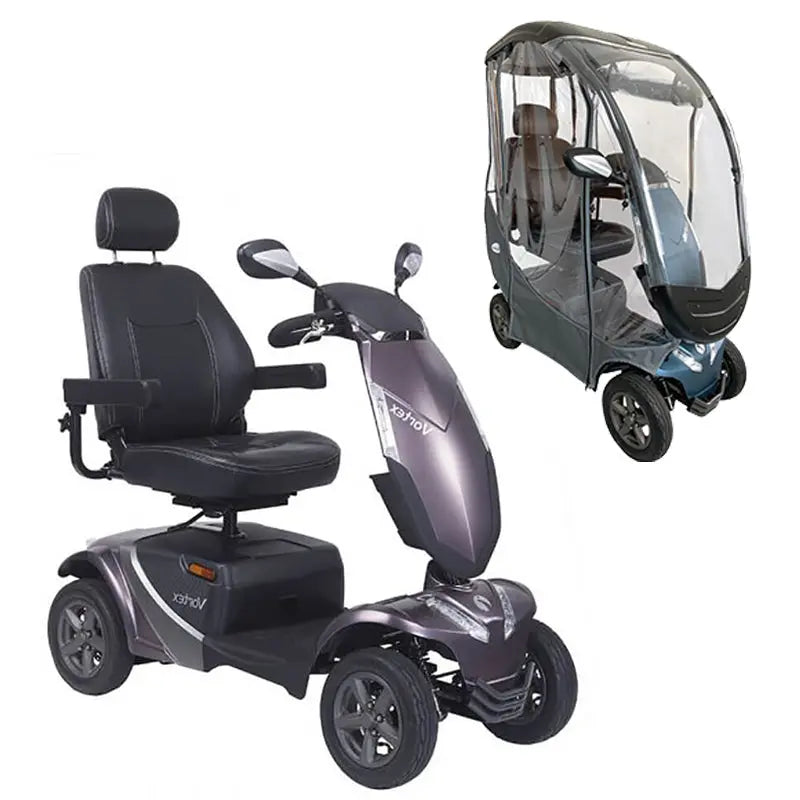 Chrome Rascal Scooter Rascal Vortex Scooter 8 mph With Solid Canopy – Mobility World UK