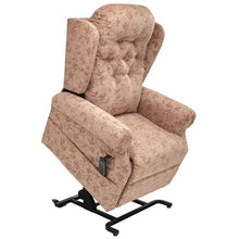 Load image into Gallery viewer, Mobility-World-UK-Salzburg-Button-Back-Multi-functional-Dual-Motor-Riser-Recliner-Cosi-Chair-Medina-Button-Back-Spray-Cocoa-Reclined