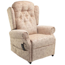 Load image into Gallery viewer, Mobility-World-UK-Salzburg-Button-Back-Multi-functional-Dual-Motor-Riser-Recliner-Cosi-Chair-Medina-Button-Back-Spray-Oatmeal