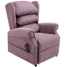 Load image into Gallery viewer, Mobility-World-UK-Salzburg-Waterfall-Back-Dual-Motor-Riser-Recliner-Cosi-Chair-Medina-Cord-Plum