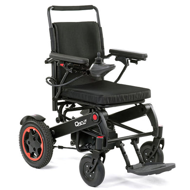 This powerful powerchair has the range of a scooter but the manoeuvrability of a power chair model, making it ideal for indoor use. Its slim 600 mm base width fits easily through narrow doorways and negotiates busy rooms with ease, while it's 1220 mm turning circle means you can make quick turns in tight spaces