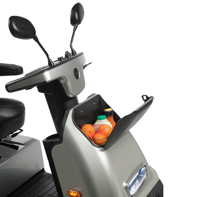 Mobility-World-UK-TGA-Breeze-Midi-4-Mobility-Scooter-Integrated-lockable-front-storage-box