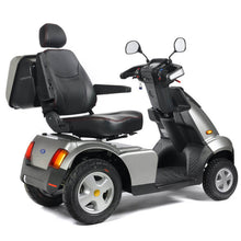 Load image into Gallery viewer, Mobility-World-UK-TGA-Breeze-S4-Heavy-Duty-Battery-Solid-Canopy-Mobility-Scooter-fully-adjustable-rotating-seat-tiller-legroom-full-suspensioon-Bright-Silver-Metallic