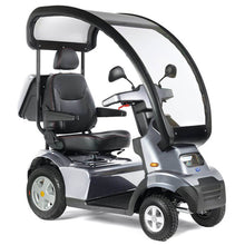 Load image into Gallery viewer, Mobility-World-UK-TGA-Breeze-S4-Heavy-Duty-Battery-Solid-Canopy-Mobility-Scooter-Bright-Silver-Metallic