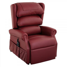 Load image into Gallery viewer, Mobility-World-UK-Vienna-Waterfall-Dual-Motor-Riser-Recliner-Chair-Cosi-Chair-Electric-Mobility-Ambassador-Ultra-Leather-Fudge