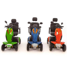 Load image into Gallery viewer, Mobility-World-UK-Vogue-XL-Mobility-Scooter-Red-Blue-Green