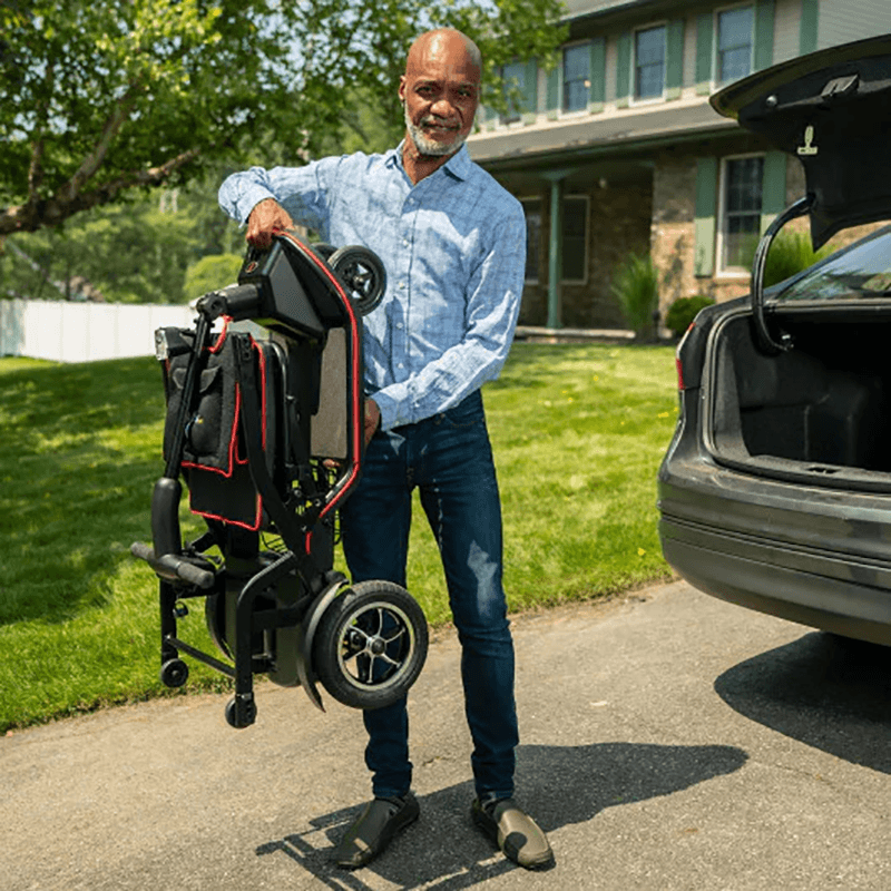 Mobility World Ltd UK-Feather Fold Lightweight Folding Mobility Scooter (Scooterpac)