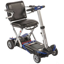 Load image into Gallery viewer, Mobility World Ltd UK - Monarch Smarti Plus Deluxe Remote Control Automatic Folding Mobility Scooter Blue