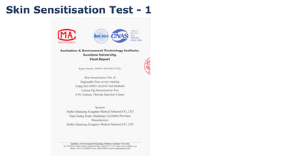 TypeIINonWoven3PlySurgicalFaceMaskSkinSensissationTest-1