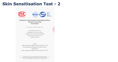 TypeIINonWoven3PlySurgicalFaceMaskSkinSensissationTest-2