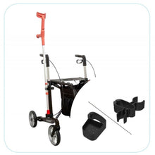 Load image into Gallery viewer, Upright 4 Wheeled Walker Rollator