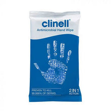 Load image into Gallery viewer, Clinell Antibacterial Hand Wipes (Pack of 100)