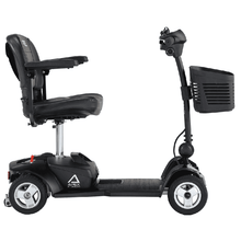 Load image into Gallery viewer, mobility-world-ltd-uk-pride-apex-alumalite-plus-transportable-travel-mobility-scooter-side-view